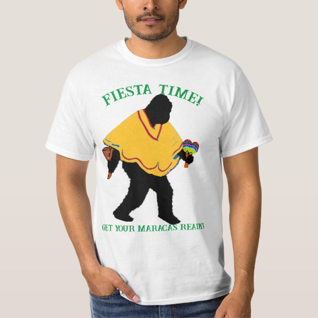 T-shirt Señor Squatcho de Mayo avec Poncho (Devant)