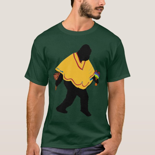 T-shirt Señor Squatcho de Mayo avec Poncho (Devant)