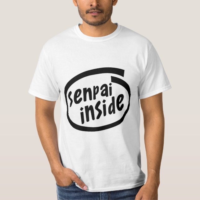 T-shirt Senpai à l'intérieur de parodie (Devant)