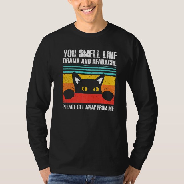 T-shirt Sens Comme Drame Et Casque Ca Sarcastique (Devant)