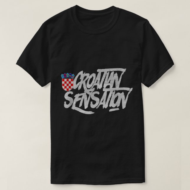 T-shirt Sensation croate (Croatie) (Design devant)