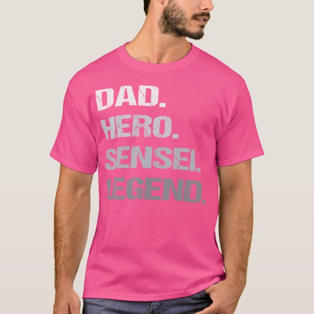 T-shirt Sensei Papa Karate Judo (Devant)