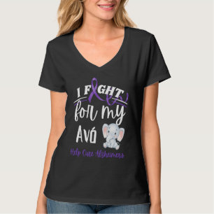 T-shirt Sensibilisation à Alzheimer Je me bats contre Alzh