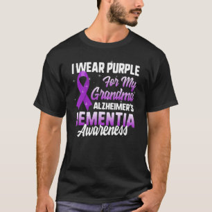 T-shirt Sensibilisation à la démence d'Alzheimer Je porte 