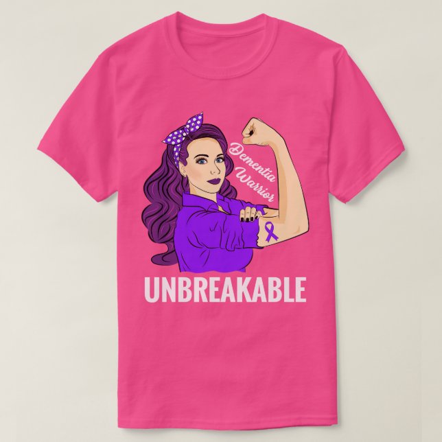 T-shirt Sensibilisation à la démence Mental Cognitive guer (Design devant)