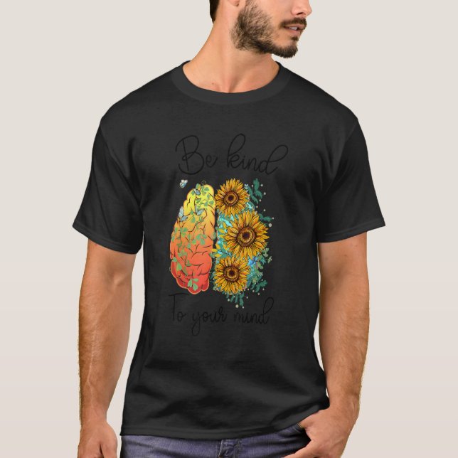 T-shirt Sensibilisation à la dépression La santé mentale e (Devant)