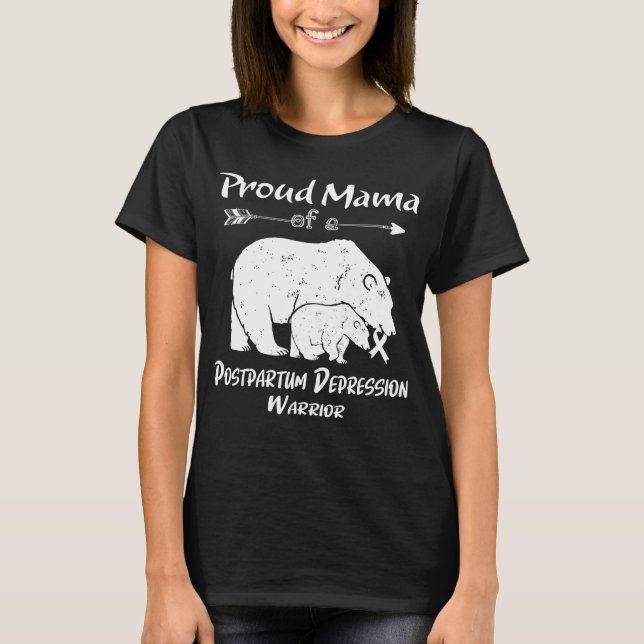 T-shirt Sensibilisation à la dépression post-partum de Pro (Devant)