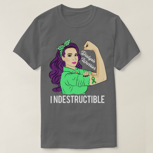 T-shirt Sensibilisation à la dialyse Transplanter le rein  (Design devant)