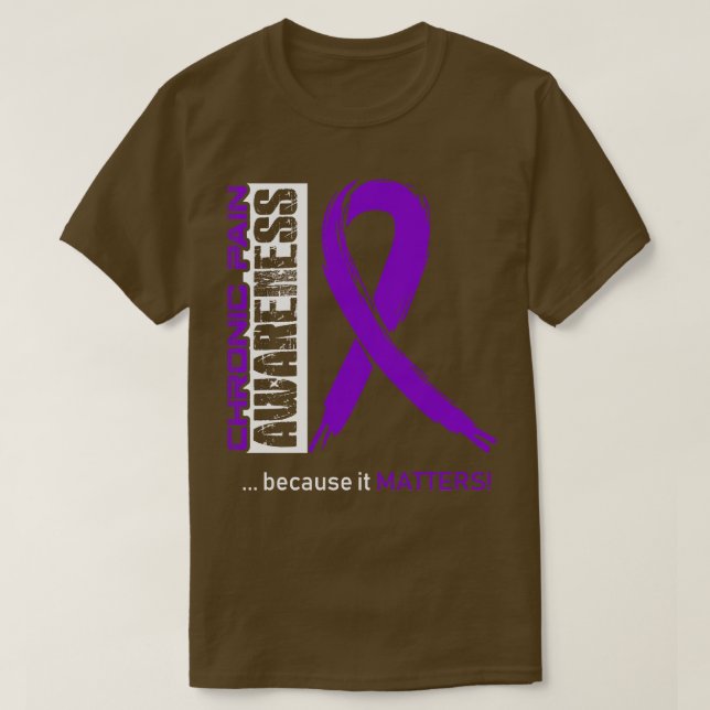 T-shirt Sensibilisation À La Douleur Chronique Parce Qu'El (Design devant)