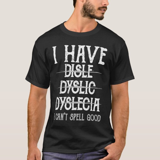 T-shirt Sensibilisation à la dyslexie (Devant)