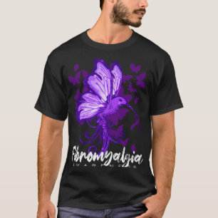 T-shirt Sensibilisation à la fibromyalgie Colibri tenant p