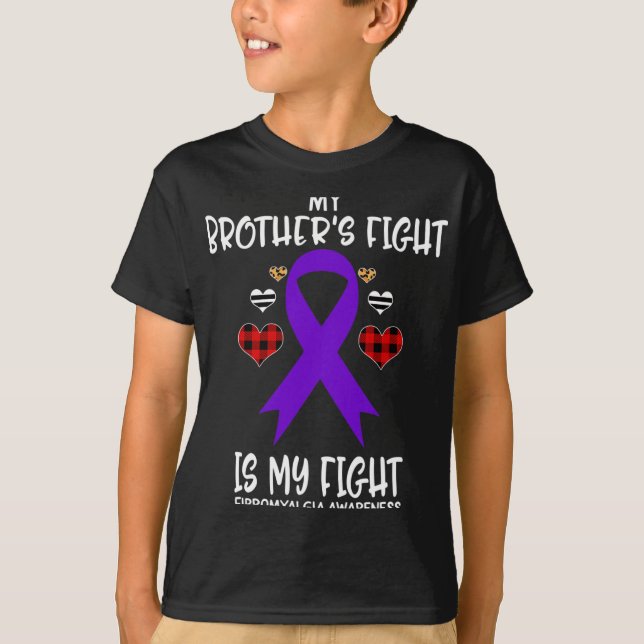T-shirt Sensibilisation à la fibromyalgie Le combat de mon (Devant)