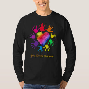 T-shirt Sensibilisation à la fibrose kystique Mains Fibros