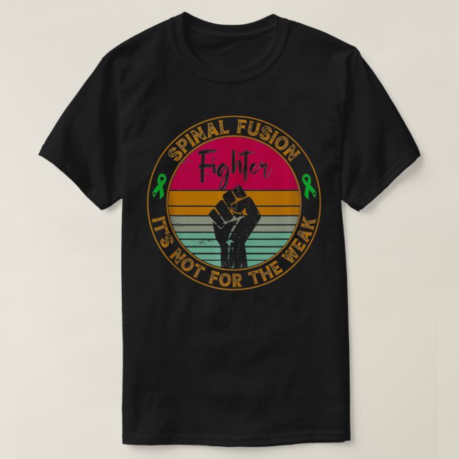 T-shirt Sensibilisation à la Fusion de la colonne vertébra (Design devant)