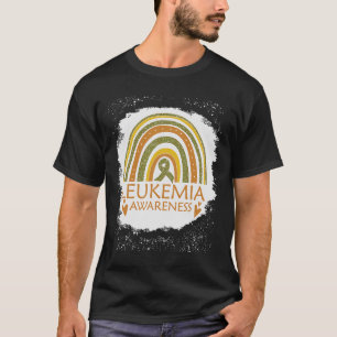 T-shirt Sensibilisation à la leucémie Bleu arc-en-ciel Ora