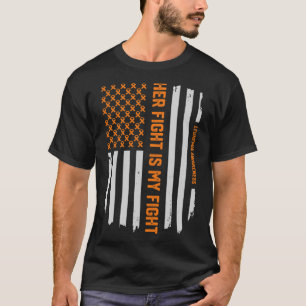 T-shirt Sensibilisation à la leucémie Drapeau américain Ca