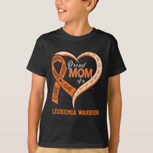 T-shirt Sensibilisation À La Leucémie Fière Maman D'Un Gue