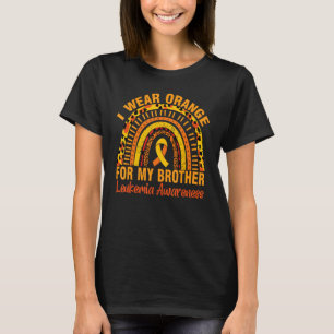 T-shirt Sensibilisation à la leucémie Je Porte Orange Pour