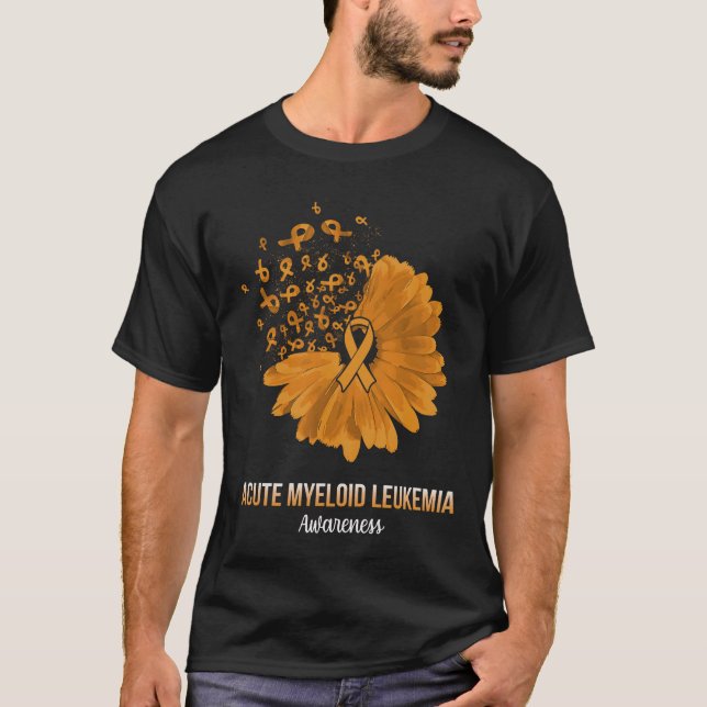 T-shirt Sensibilisation à la leucémie myéloïde aiguë Flo d (Devant)