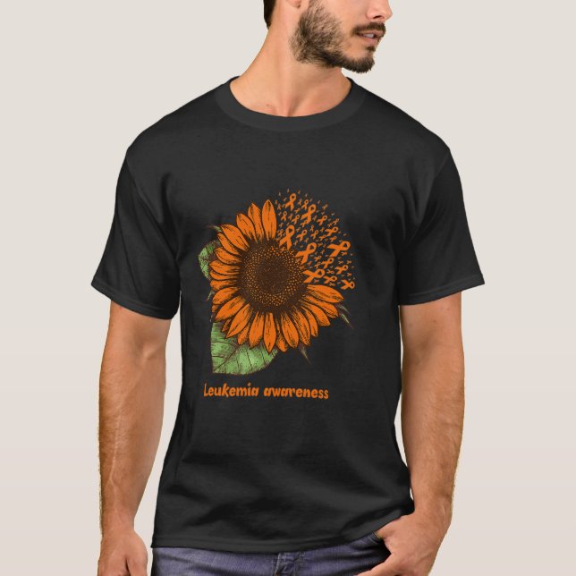 T-shirt Sensibilisation à la leucémie Sunflower Gift Guerr (Devant)