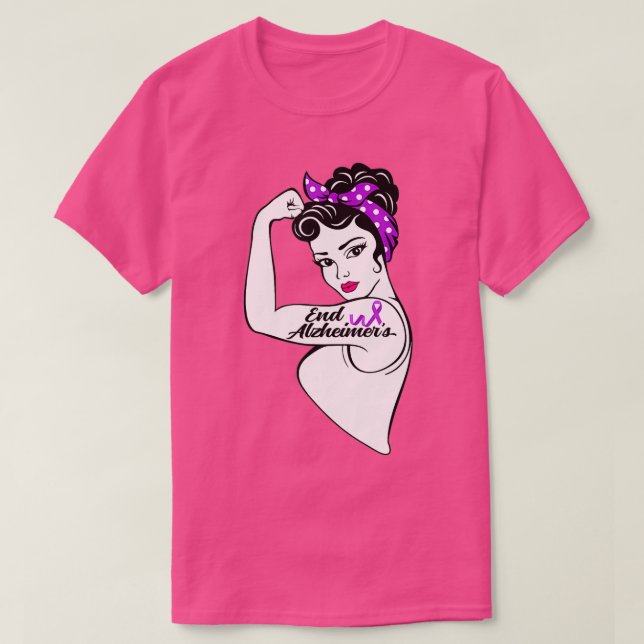 T-shirt Sensibilisation à la maladie d'Alzheimer Interdict (Design devant)