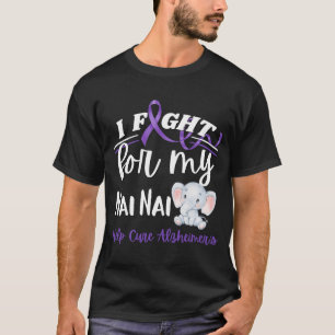 T-shirt Sensibilisation à la maladie d'Alzheimer Je lutte 