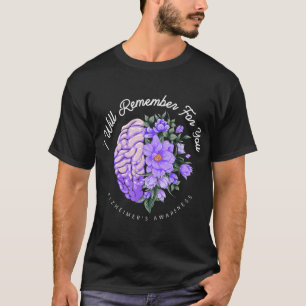T-shirt Sensibilisation à la maladie d'Alzheimer Je me so