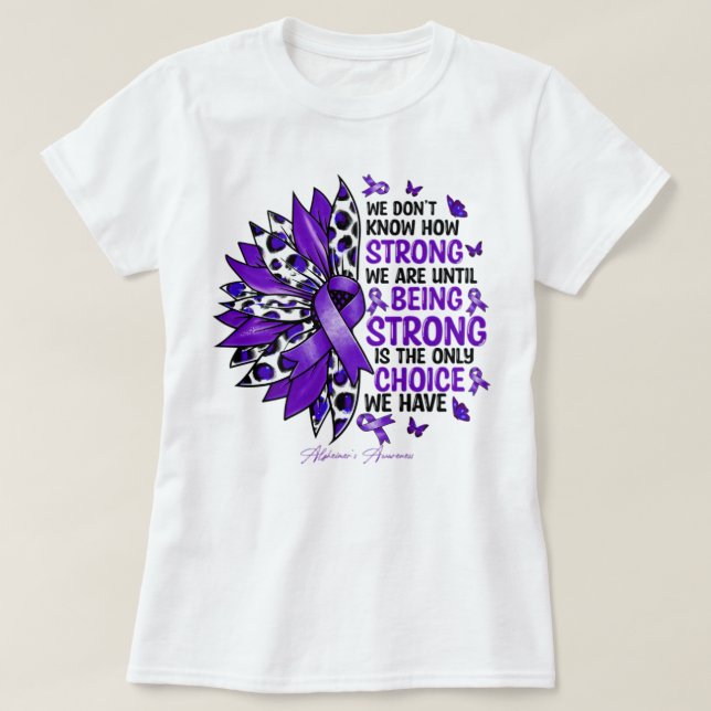 T-shirt Sensibilisation À La Maladie D'Alzheimer Nous Ne S (Design devant)