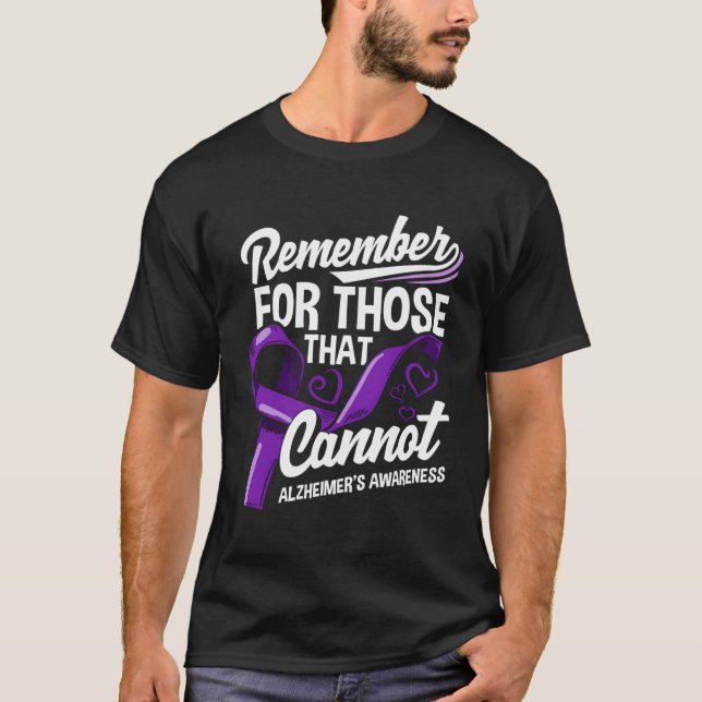 T-shirt Sensibilisation à la maladie d'Alzheimer Soutien a (Devant)