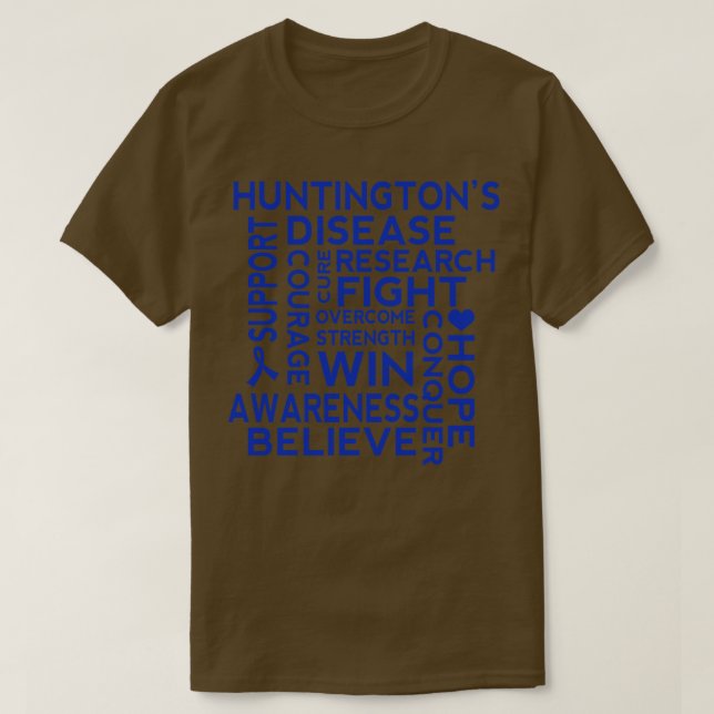 T-shirt Sensibilisation à la maladie de Huntinton 1 (Design devant)