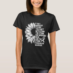 T-shirt Sensibilisation à la maladie de Parkinson Ruban bl