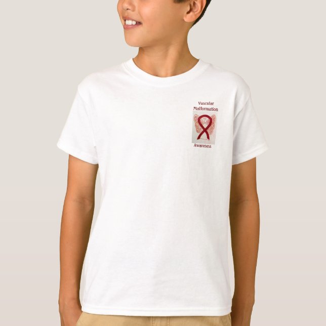 T-shirt Sensibilisation à la malformation vasculaire Ruban (Devant)