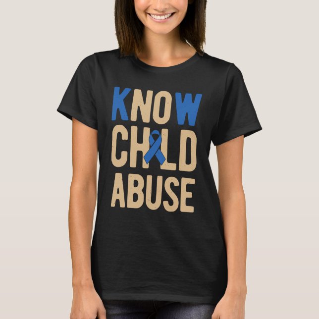 T-shirt Sensibilisation à la maltraitance (Devant)