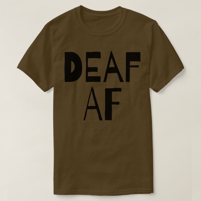 T-shirt SENSIBILISATION À LA MORT Sourds AF (Design devant)