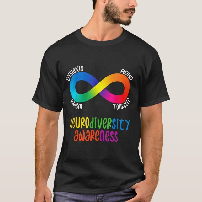 T-shirt Sensibilisation à la neurodiversité Adhd Au Dyslex (Devant)
