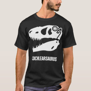 T-shirt Sensibilisation à la perte auditive Dinosaur Coch