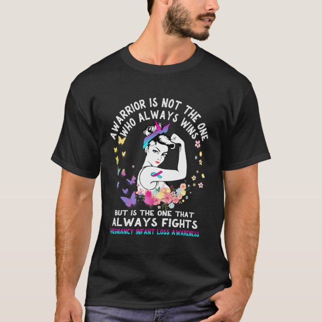 T-shirt Sensibilisation à la perte de bébé de grossesse po (Devant)