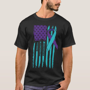 T-shirt Sensibilisation à la prévention du suicide Drapeau