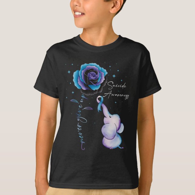 T-shirt Sensibilisation à la prévention du suicide Fleur d (Devant)