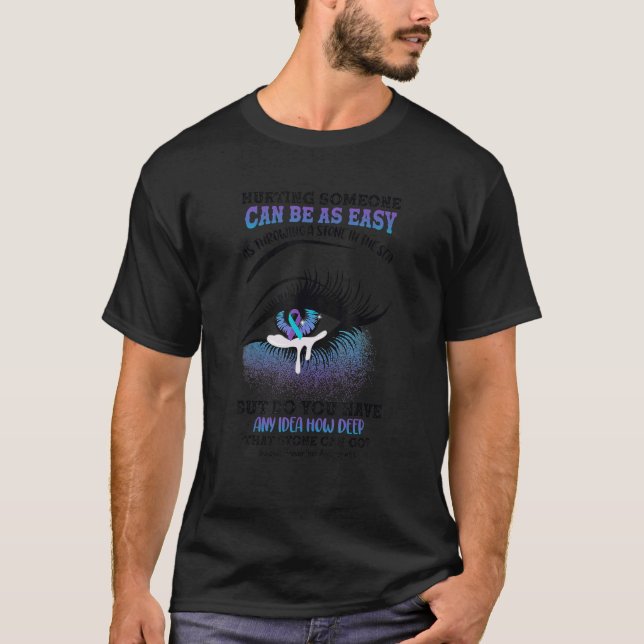 T-shirt Sensibilisation À La Prévention Du Suicide Nuisant (Devant)