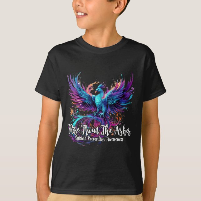 T-shirt Sensibilisation À La Prévention Du Suicide Phoenix (Devant)