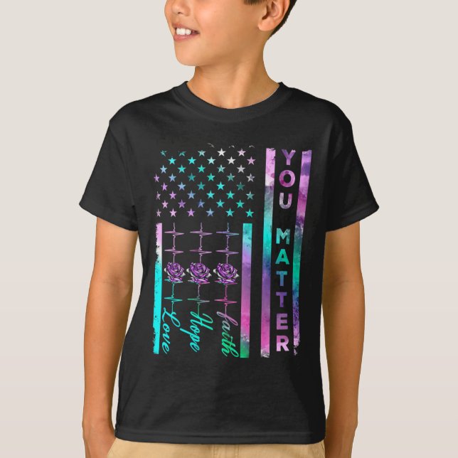 T-shirt Sensibilisation à la prévention du suicide Vous êt (Devant)
