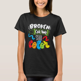 T-shirt Sensibilisation à la santé mentale des crayons cas