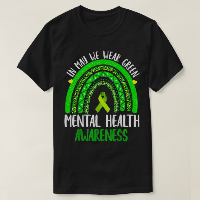 T-shirt Sensibilisation À La Santé Mentale En Mai Nous Por (Design devant)