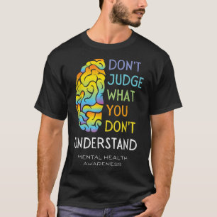 T-shirt Sensibilisation à la santé mentale Le juge Cerveau