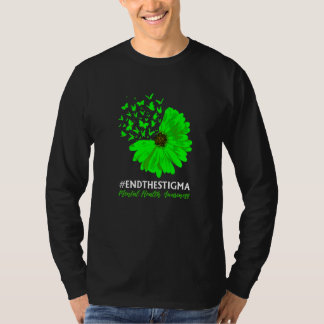 T-shirt Sensibilisation À La Santé Mentale Papillon Tourne