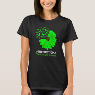 T-shirt Sensibilisation À La Santé Mentale Papillon Tourne