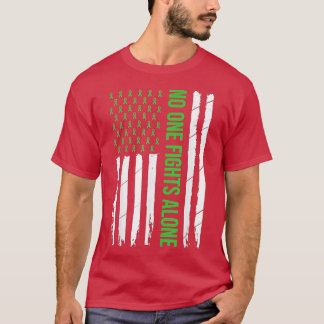 T-shirt Sensibilisation à la santé mentale Ribbon vert