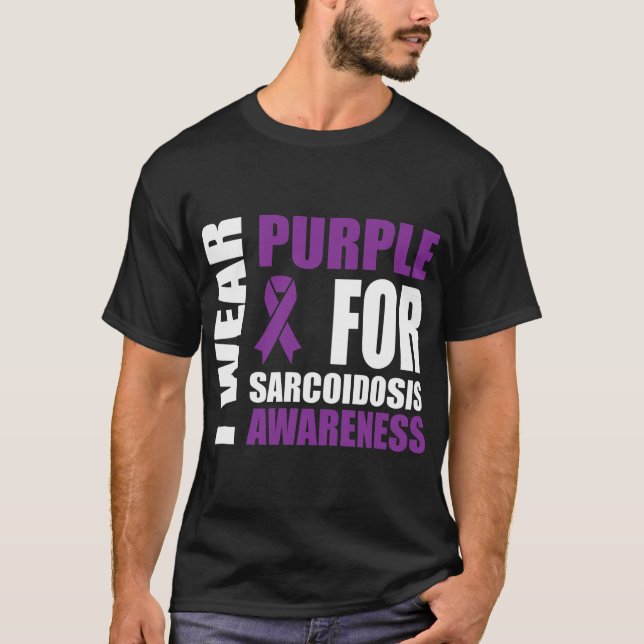 T-shirt Sensibilisation à la sarcoïdose Portez un soutien  (Devant)