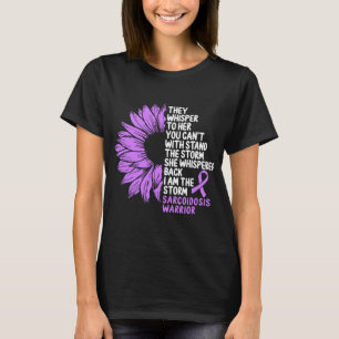 T-shirt Sensibilisation à la sarcoïdose Ruban violet à